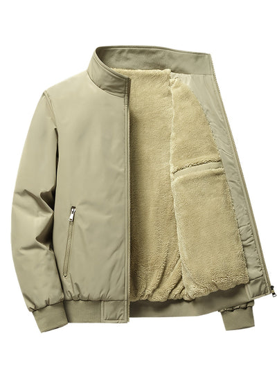 Giubbotto bomber foderato in Sherpa