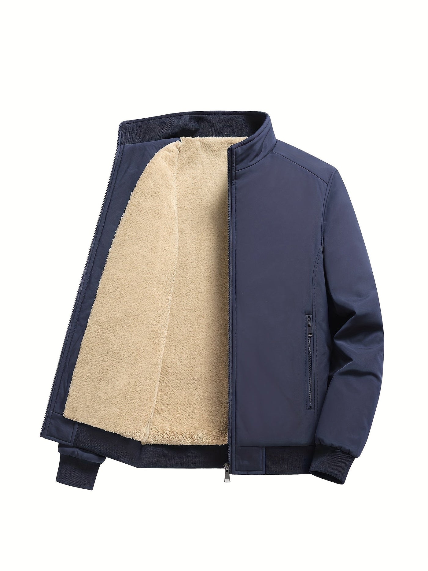 Giubbotto bomber foderato in Sherpa