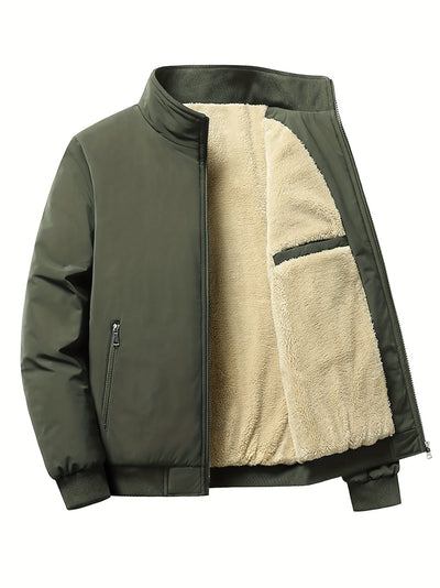 Giubbotto bomber foderato in Sherpa