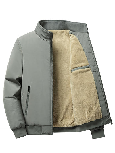 Giubbotto bomber foderato in Sherpa