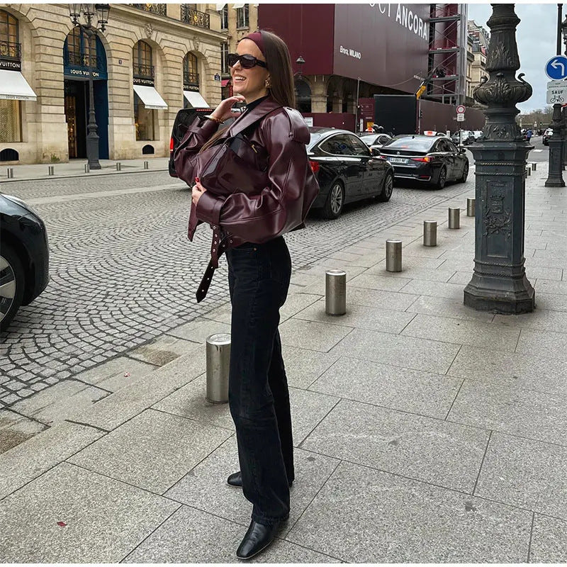 Giacca Borgogna Luxe