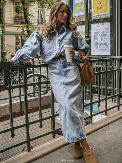 Completo da sogno in denim