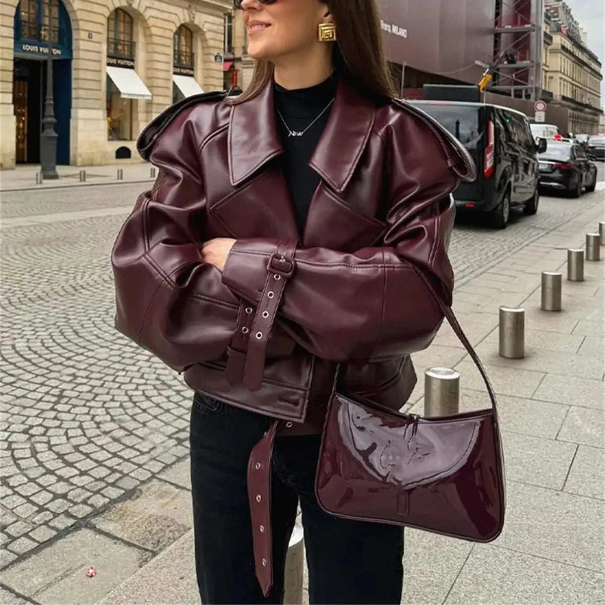 Giacca Borgogna Luxe