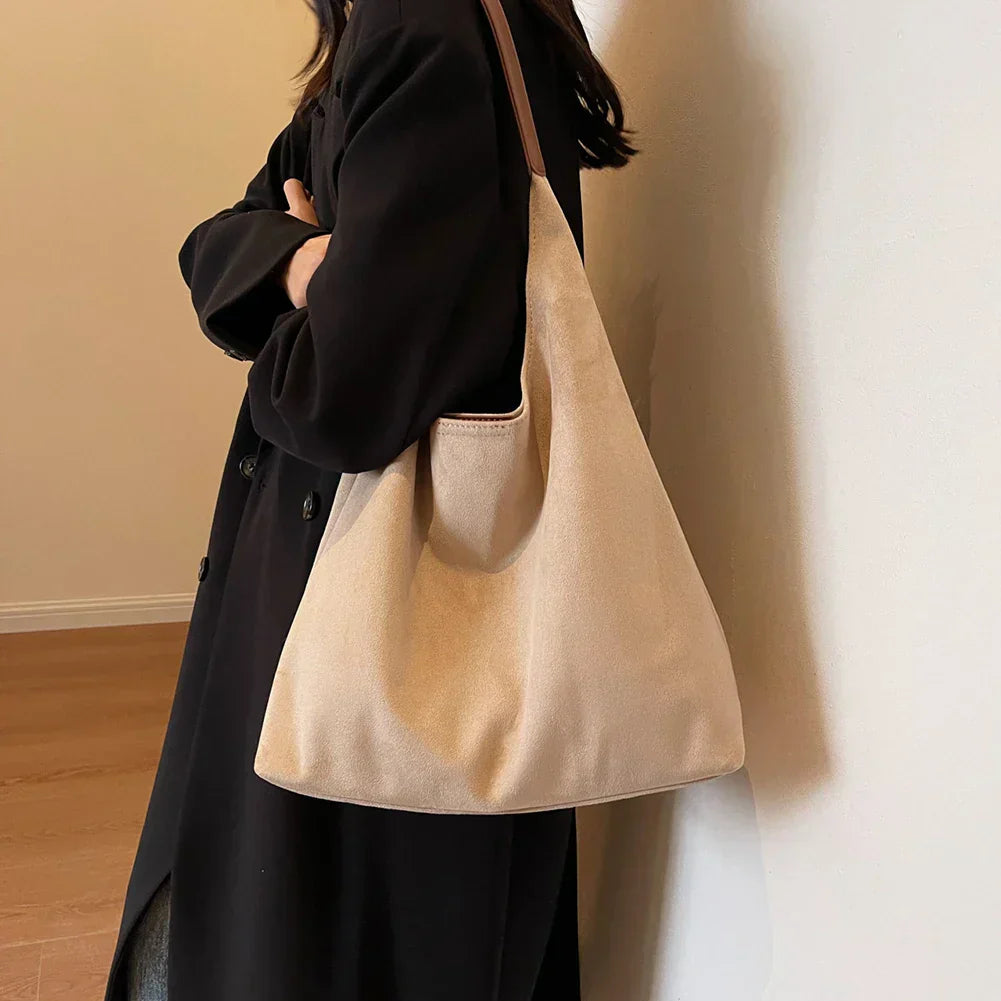 Suede Shoulder Bag