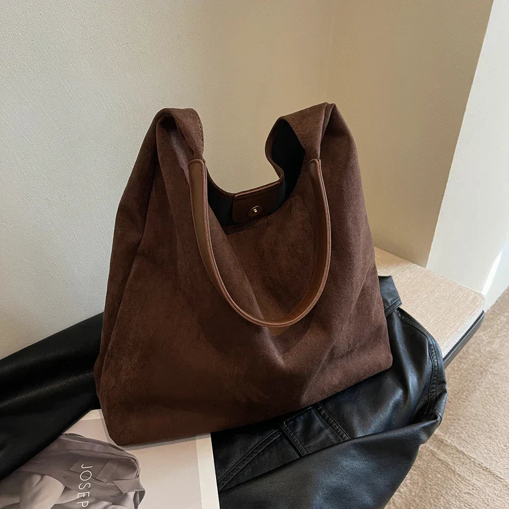 Suede Shoulder Bag